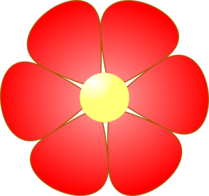 Red Flower Clipart Png