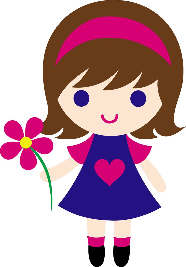 Pretty girl clipart free