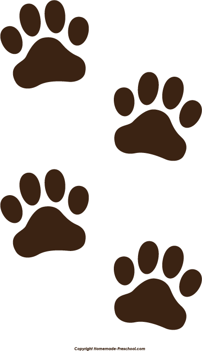 Gallery For > Brown Paw Print Clipart