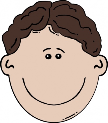 Kids head head clipart