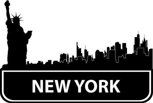 New York City Skyline Decal Sticker Sexy Graphic Art Big Room ...