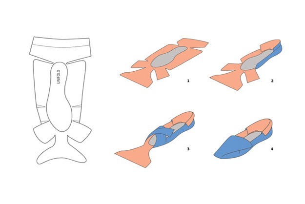 Printable, foldable shoes - PandaWhale