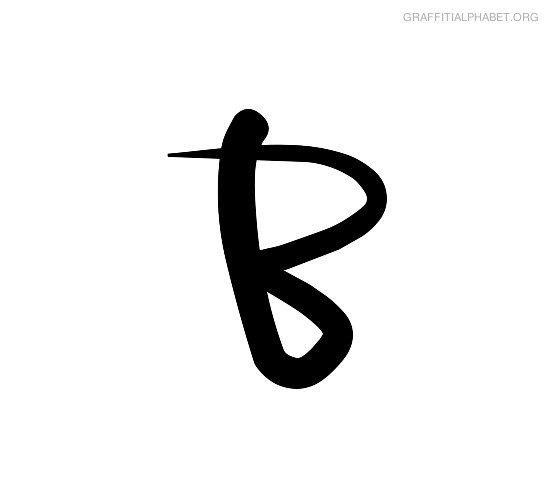 Graffiti Alphabet B Graffiti Letter B Printables | Graffiti ...