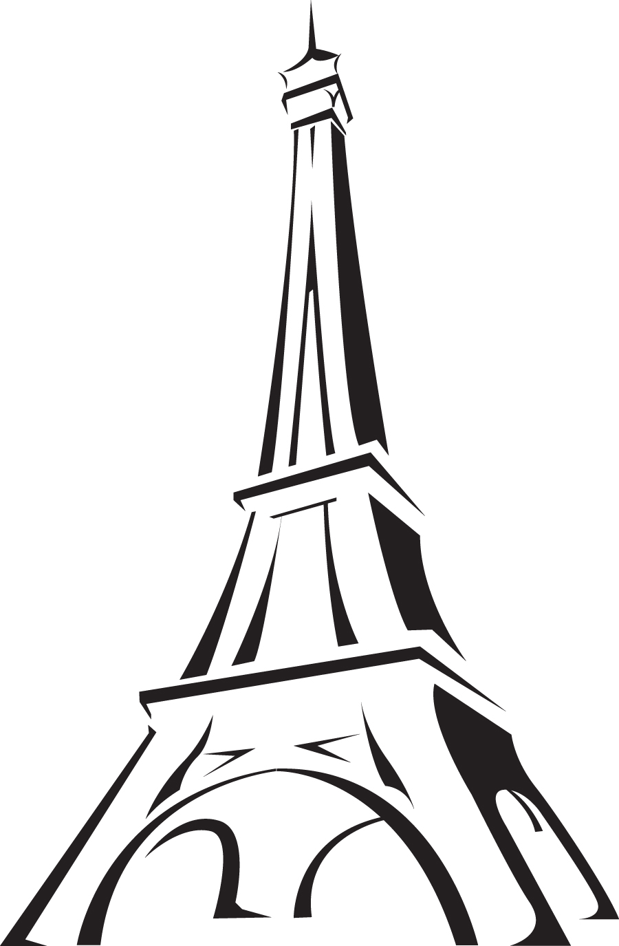 Torre Eiffel Clipart In Black - ClipArt Best