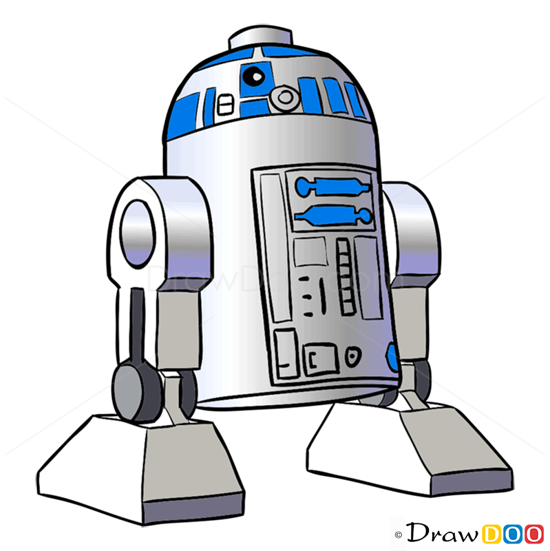 How to Draw R2-D2, Lego Starwars