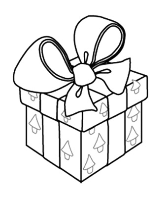 Best Photos of Christmas Gift Outline - Present Outline Clip Art ...