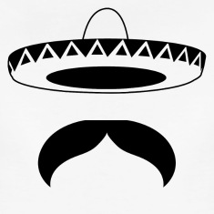 wispy mexican mustache clipart