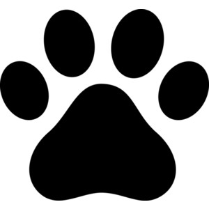 Paw print clipart images