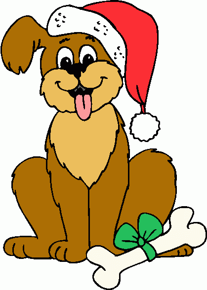 Free christmas pet clipart