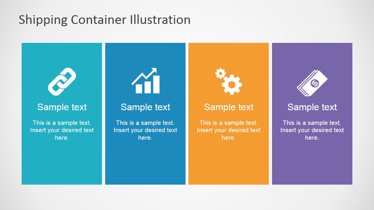 Shipping Cargo Container Slides for PowerPoint - SlideModel