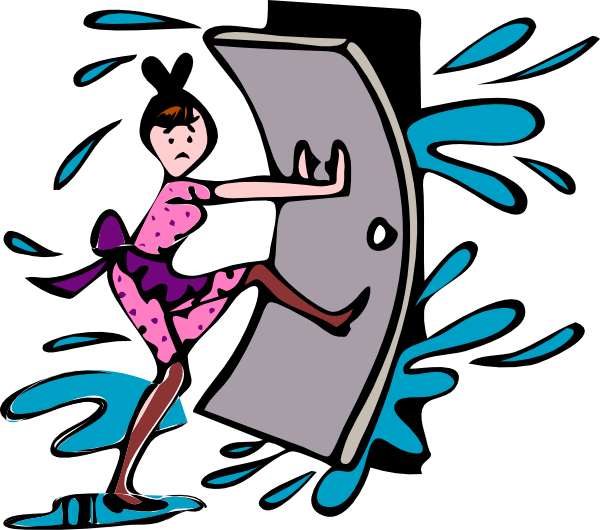 Clipart close the door