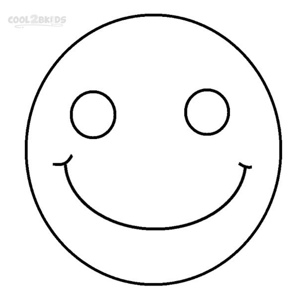 Frowny Face Coloring Page