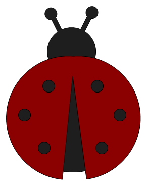 Ladybug Silhouette - Free Clipart Images