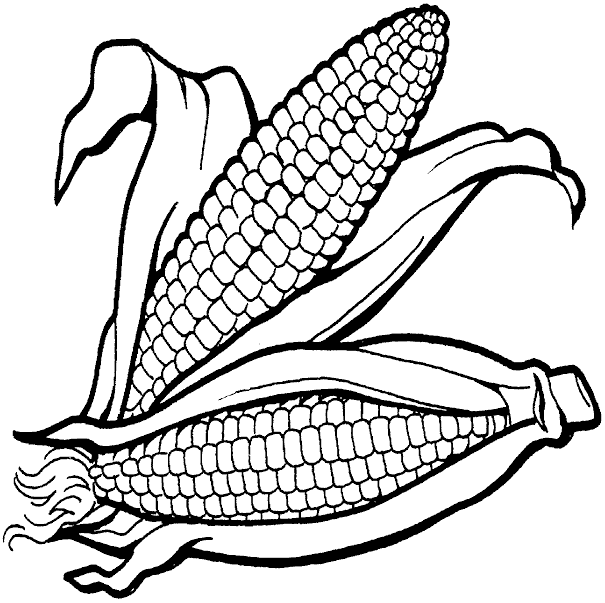 Corn Coloring Pages #21437