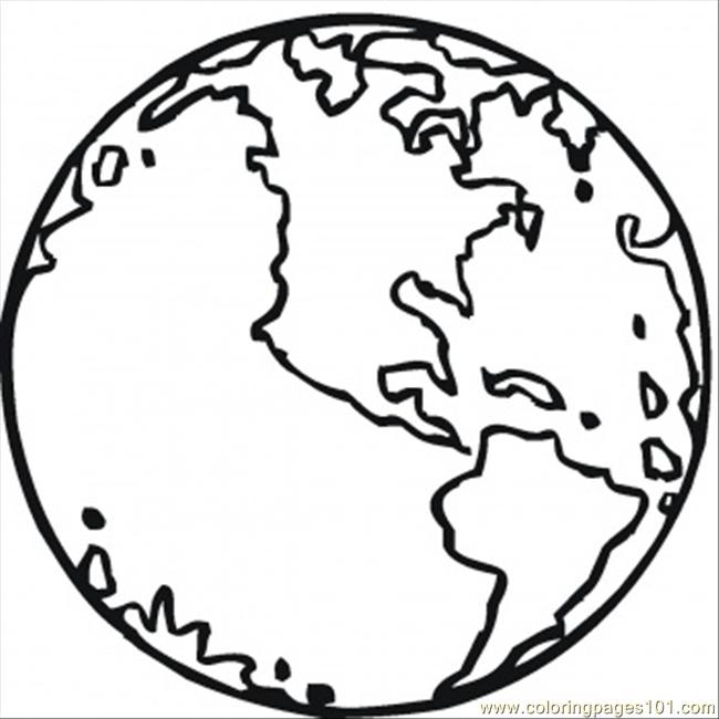 Our Planet Earth Coloring Page - Free Astronomy Coloring Pages ...