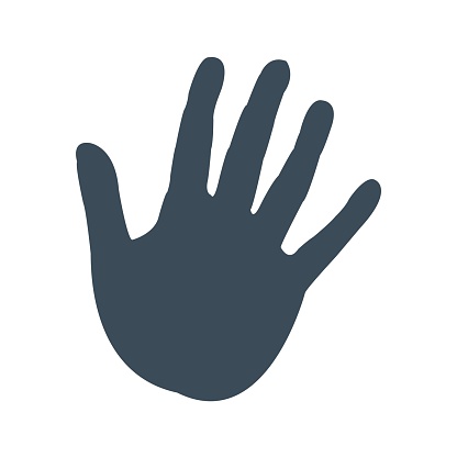 Handprint Human Hand Outline Illustration And Painting Clip Art ...