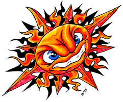 Happy Sun Tattoo - ClipArt Best