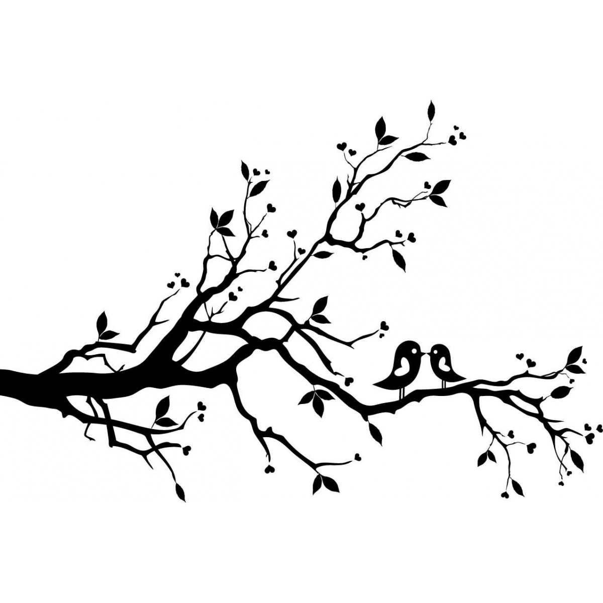 Branch and Birds Sticker