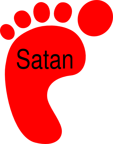 Satan Under Your Feet Clip Art - vector clip art ...