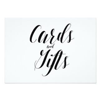 Wedding Signage Cards | Zazzle