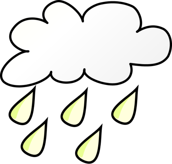 Weather Symbols Rain - vector Clip Art