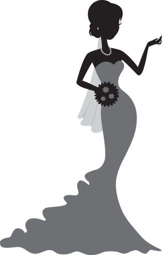 56+ Wedding Dress Silhouettes Clip Art