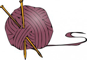 Free clipart knitting needles and yarn