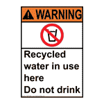 Do Not Drink This Water Safety Signs from ComplianceSigns.com