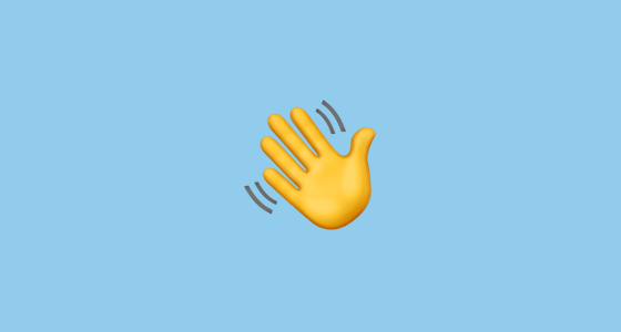 ð??? Waving Hand Sign Emoji