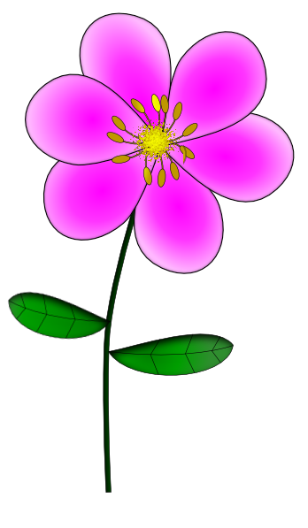 Purple Flowers Cartoon - ClipArt Best