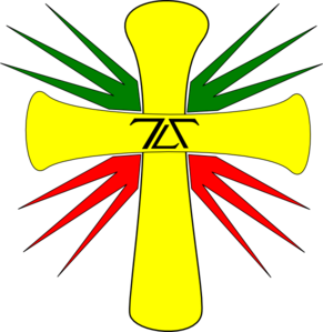 Reggae Cross clip art - vector clip art online, royalty free ...