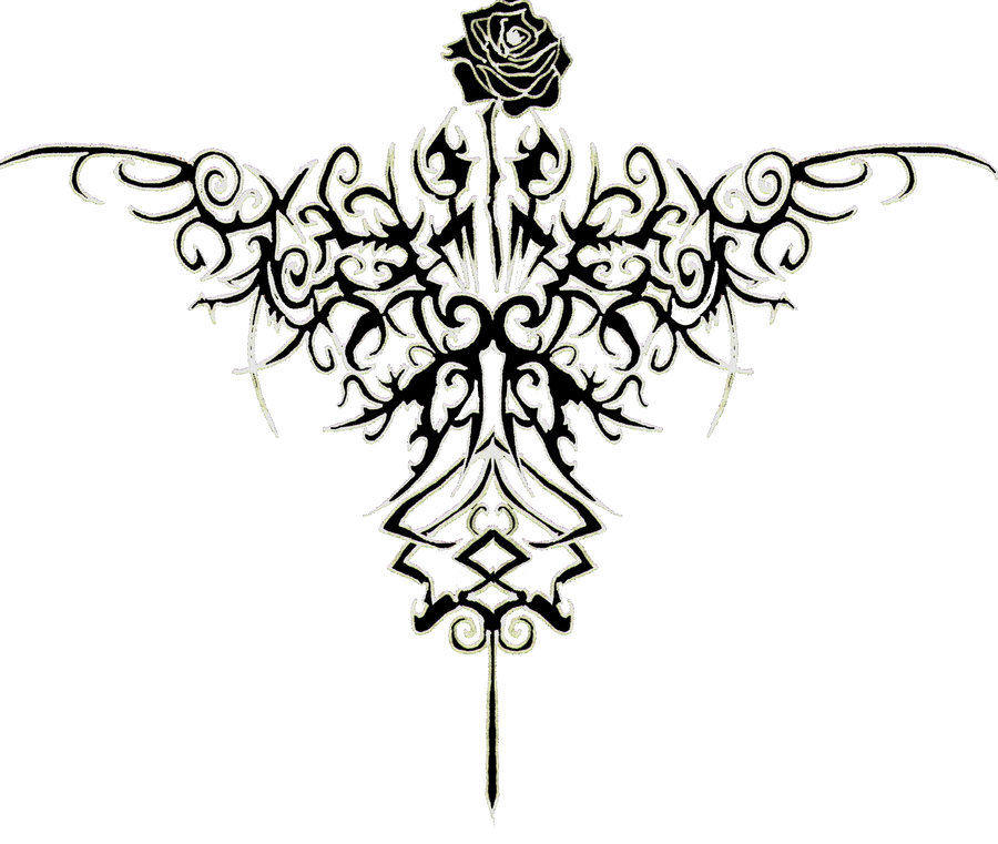 Tribal Rose Tattoo Design - ClipArt Best - ClipArt Best