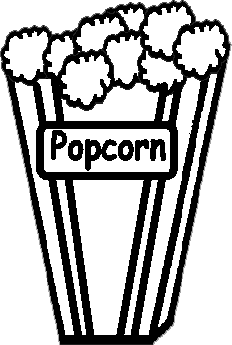 Popcorn Clip Art Outline - Free Clipart Images