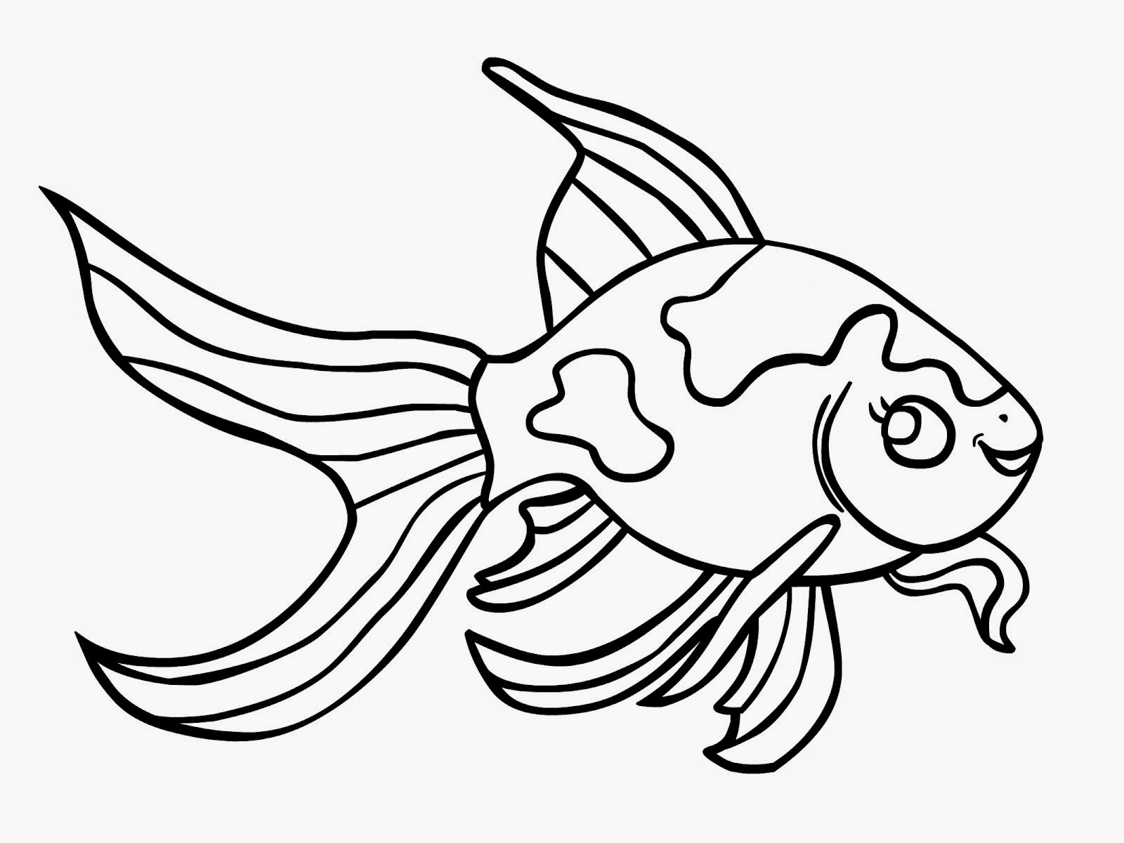 Simple Fish Outline - Free Clipart Images