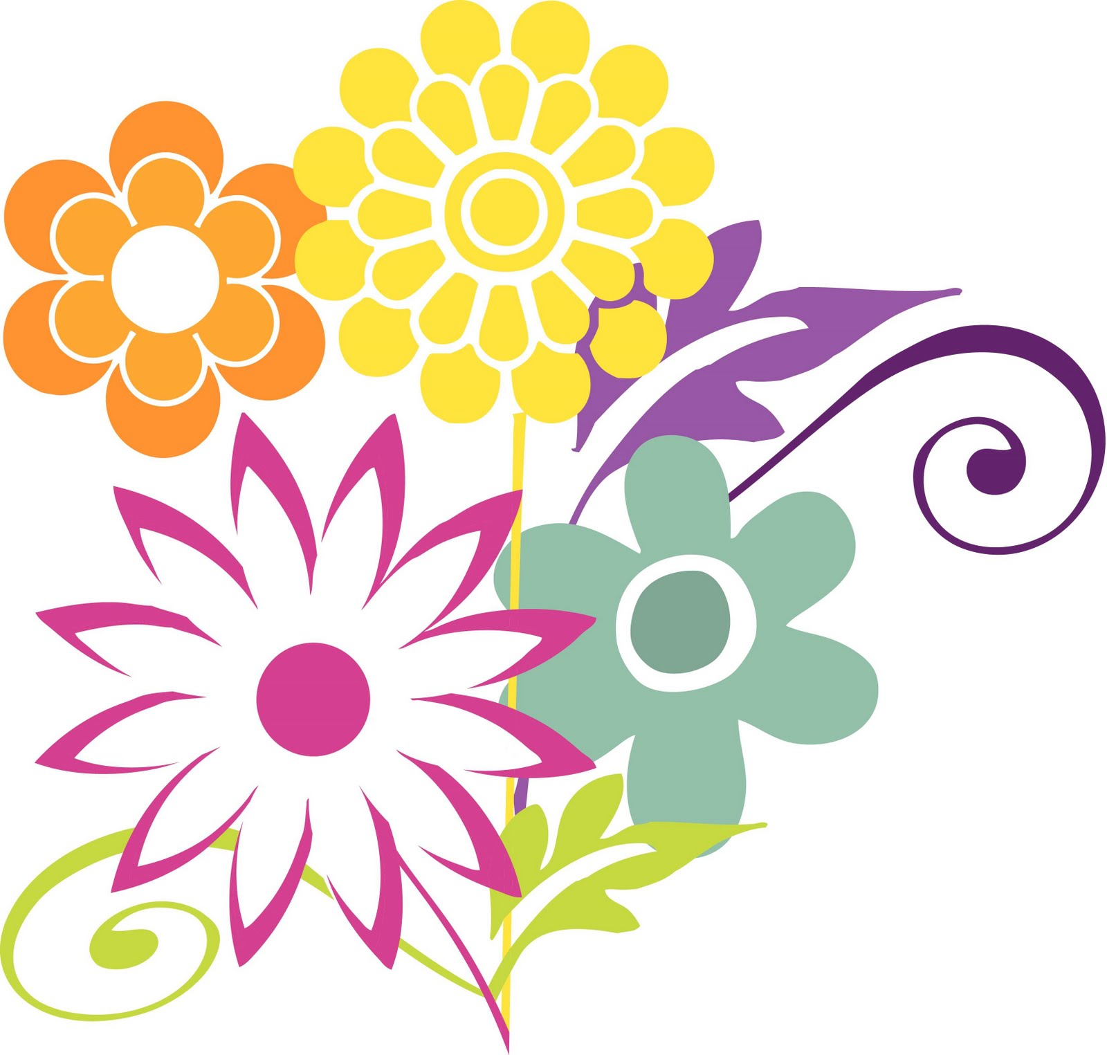 Clipart april flowers