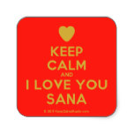 Keep Calm and I Love You Sana' design on t-shirt, poster, mug and ...