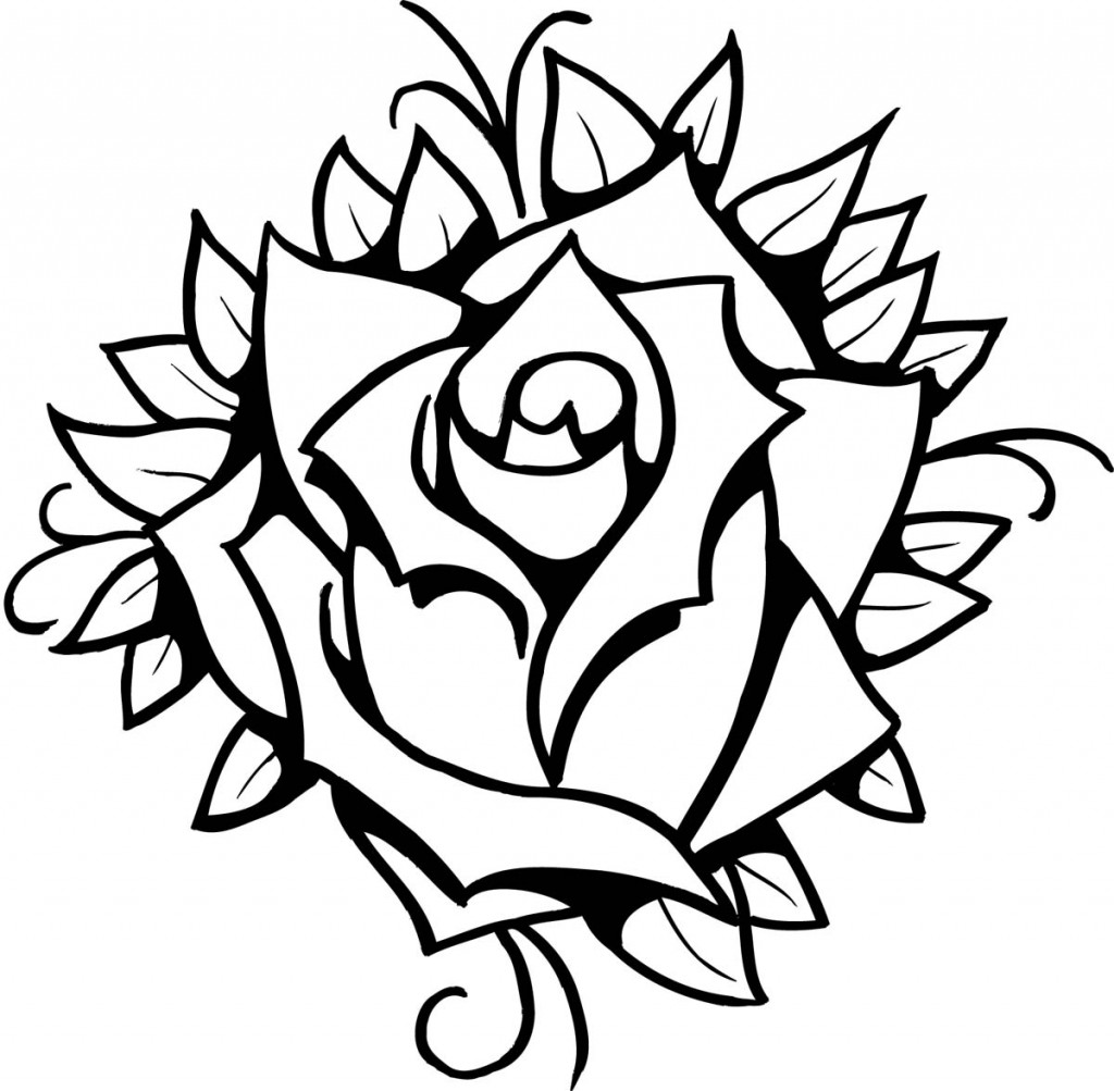 Cool Rose Designs To Draw - ClipArt Best - ClipArt Best