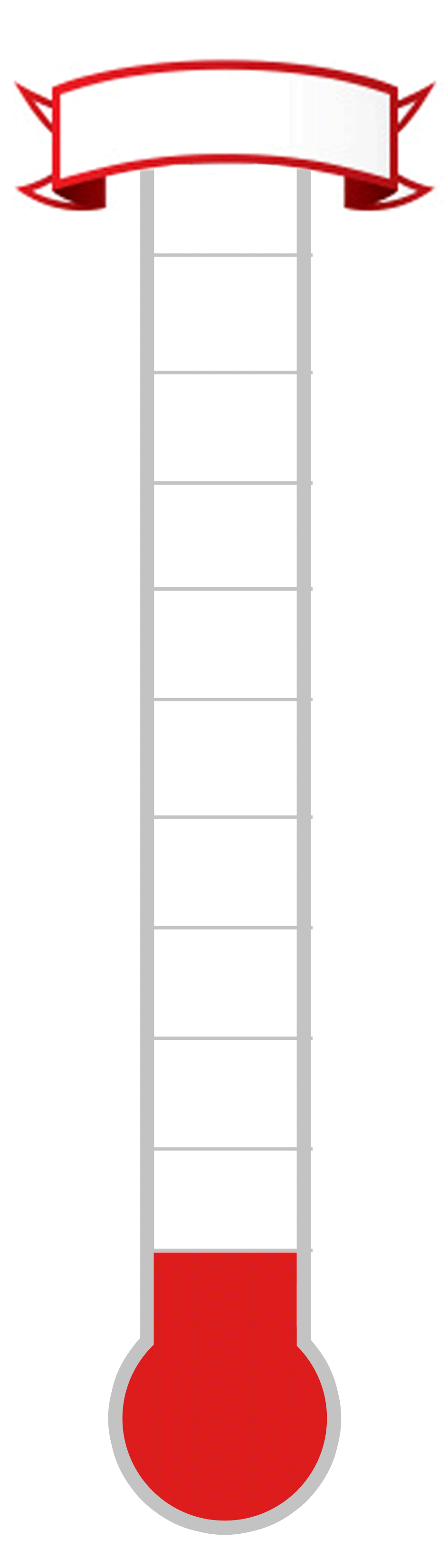 Fundraising Thermometer Printable - Free Clipart ...