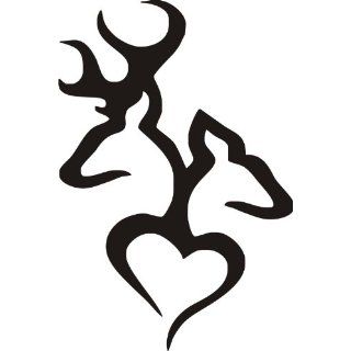 Browning Deer Head Heart Logo Style In White Exterior | Free ...