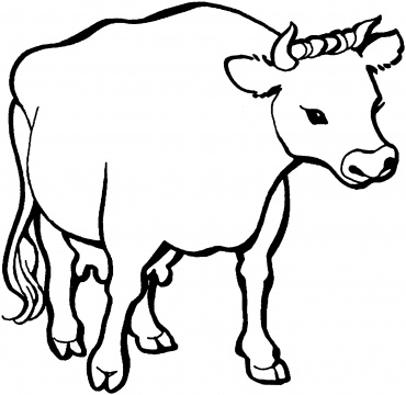 Cattle-coloring-page-16 | Free Coloring Page Site