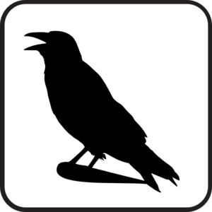 Raven Sign clip art - vector clip art online, royalty free ...
