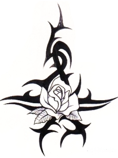 Tribal Rose - ClipArt Best