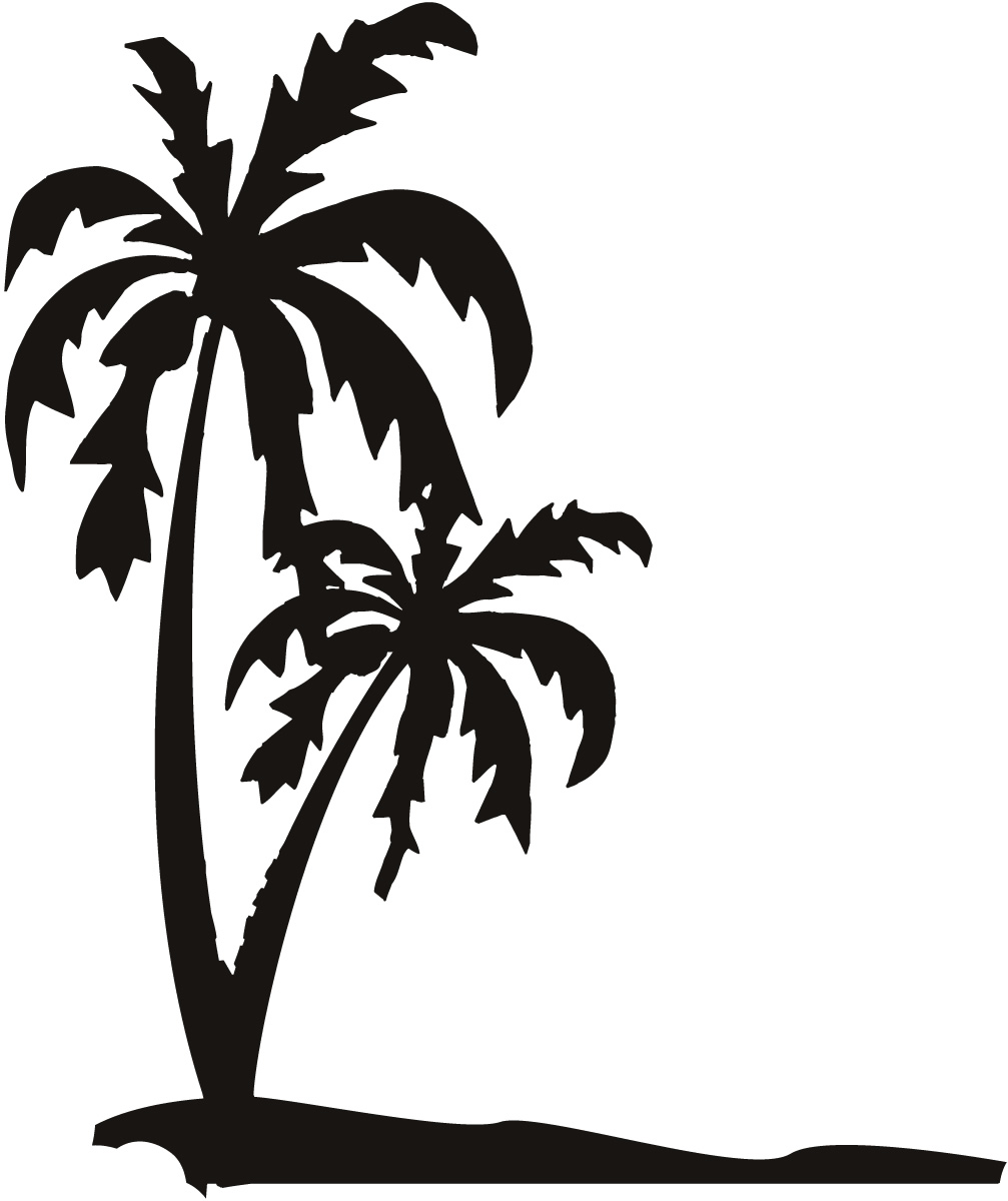 Palm Tree Line Drawing - ClipArt Best