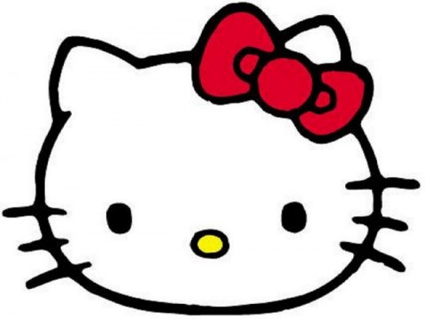 Hello Punk Kitty Drawing Face Pink - Quoteko.