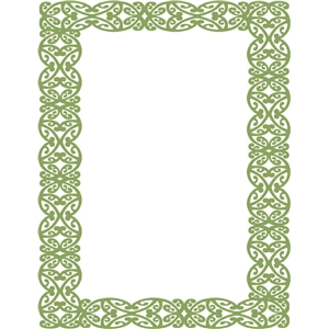 Silhouette Design Store - View Design #19220: maori lace frame