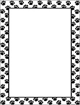 Best Photos of Paw Print Border For Word - Paw Print Page Border ...