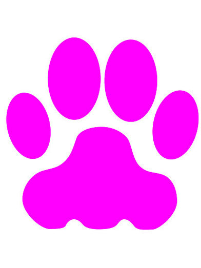 Pink Big Cat Paw Print" By Kwg2200 Redbubble Clipart - Free to use ...