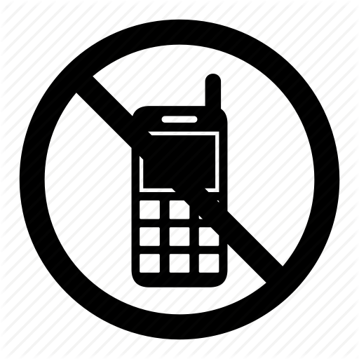 Call, mobile, no, phone, prohibition, signs, warning icon | Icon ...