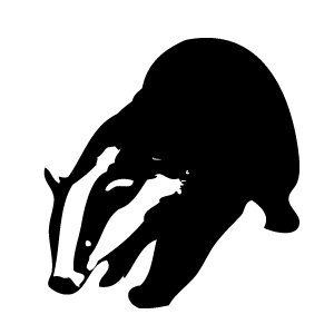 Badger clipart black and white - ClipartFox