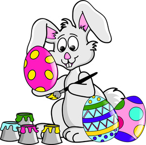 Clipart images of pictures with the easter bunny
